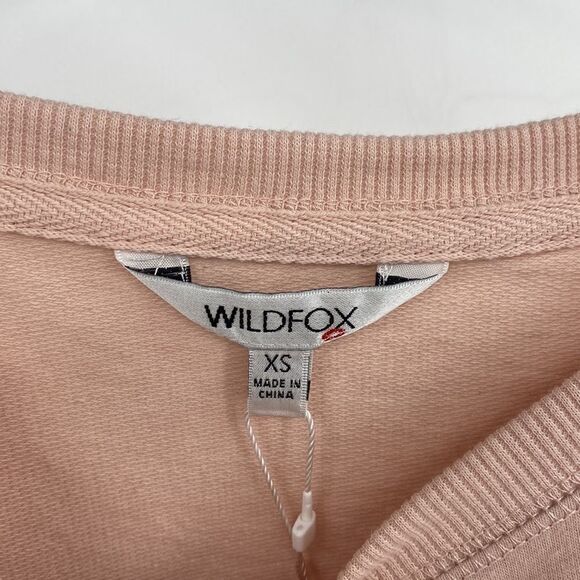 Wildfox Pink NWT But First Cocktails Sweatshirt XS - Picture 7 of 8